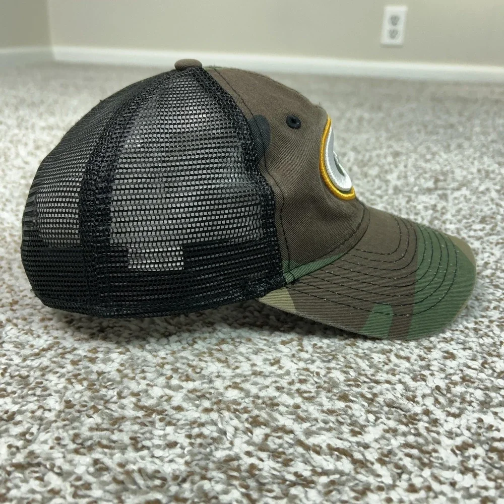 Green Bay Packers Hat Cap Snap Back Boys One Size Camo NFL Football New‎ Era